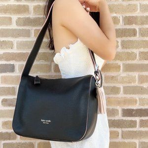 Kate Spade Shoulder Bag Black Leather